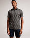 PEARSHO-Shirts-Short Sleeve Circle Geo Shirt- Ted Baker Romania